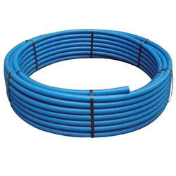 Blue MDPE Water Pipe 20mmx100m