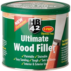 HB42 White Wood Filler 550g