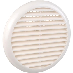 White Round Spring Wing Vent