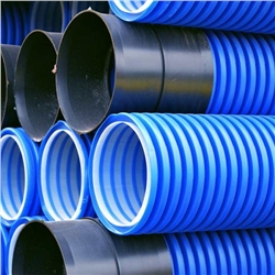 6m Blue Twinwall Pipe 110mm