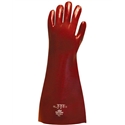 Polyco Red PVC Long Arm Gauntlet - Size 10