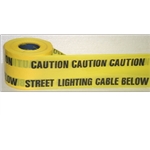 'Caution Street Light Duct Below' 365m Tape