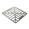 Square Grid Galvanised 6"x6" Gully Grate