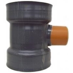 6" Twinwall x 4" Sewer or Twinwall Tee Junction