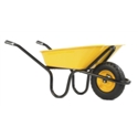 Yellow ALPHA Wheelbarrow 90L